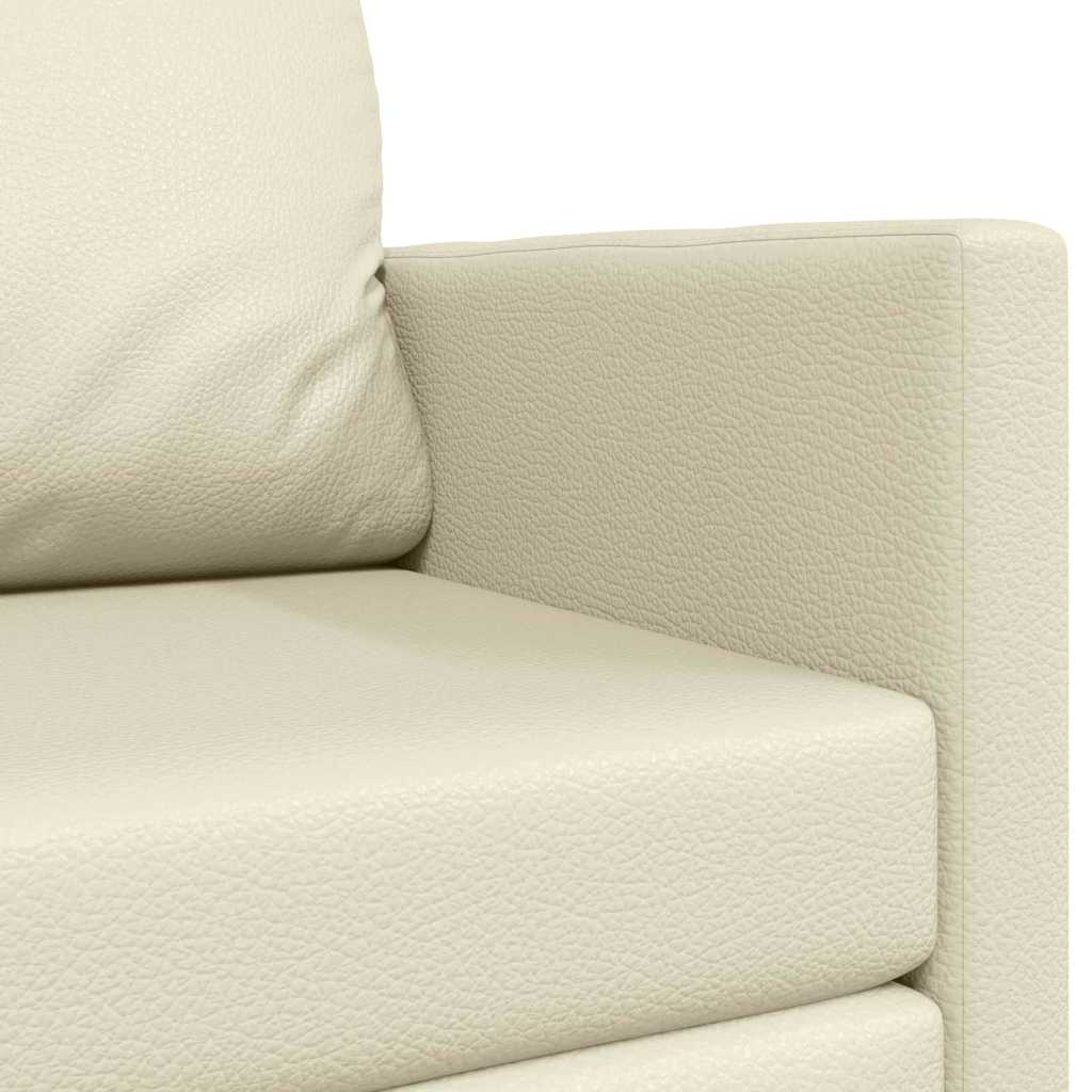vidaXL Schlafsofa Creme 124 x 71 x 78 cm Kunstleder
