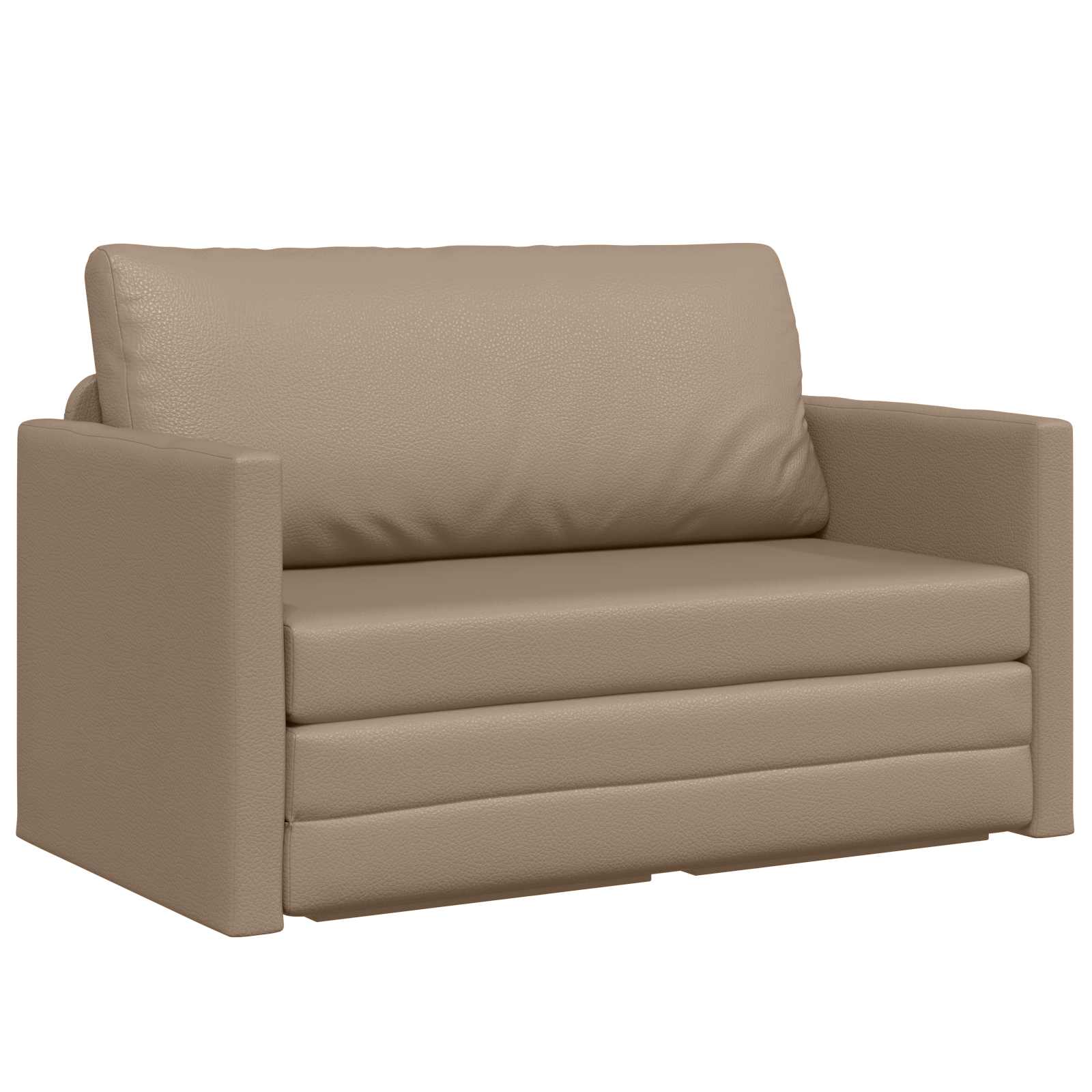 vidaXL Schlafsofa Creme 124 x 71 x 78 cm Kunstleder