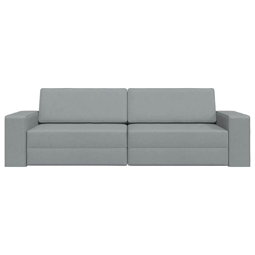 vidaXL Schlafsofa Hellgrau 245 x 78 x 77 cm Stoff