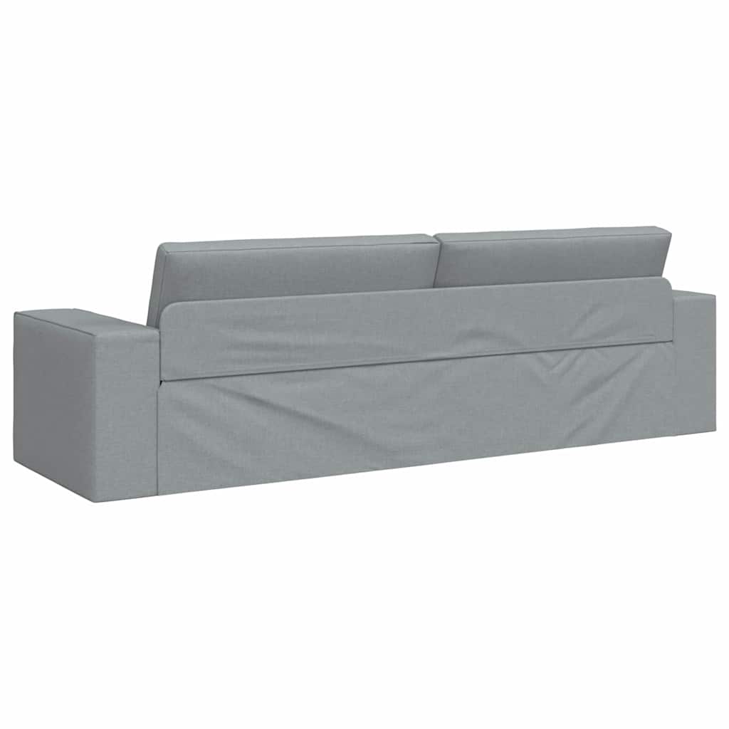vidaXL Schlafsofa Hellgrau 245 x 78 x 77 cm Stoff
