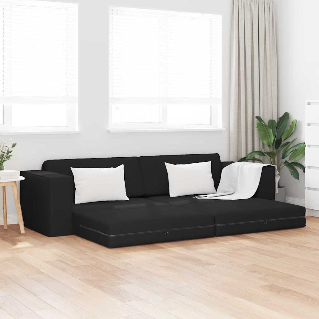 vidaXL Schlafsofa Hellgrau 245 x 78 x 77 cm Stoff