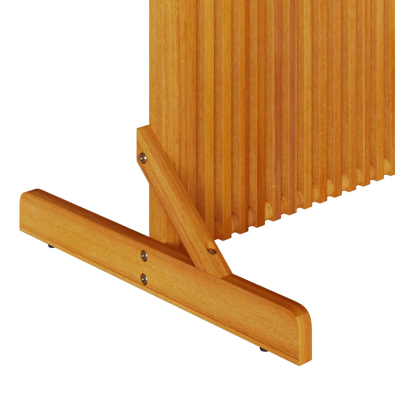 vidaXL Sichtschutz Braun 79.5 x 50 x 150 cm Massivholz Akazie