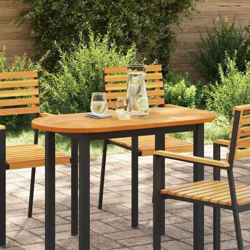 vidaXL Tischplatte Braun 80 x 40 x 2 cm Massivholz Akazie