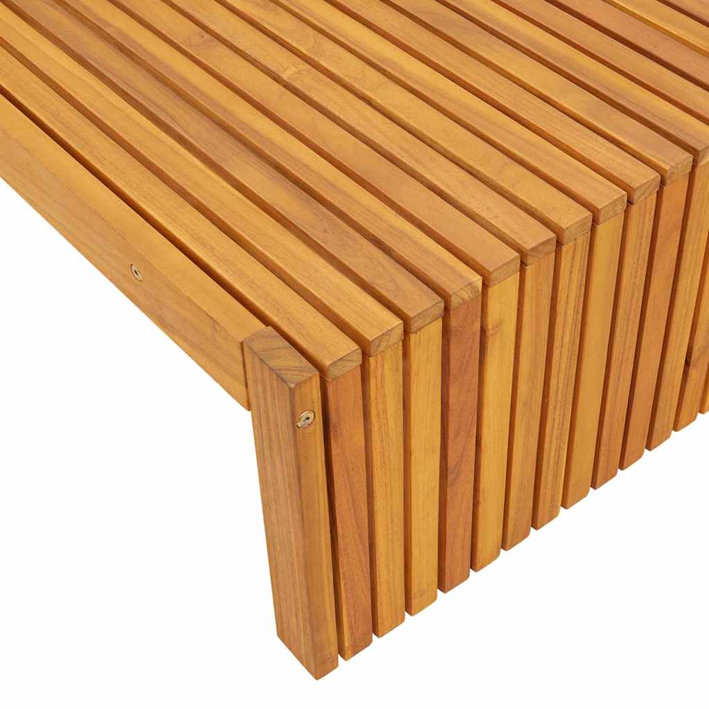 vidaXL Sonnenliege Braun 55 x 200 x 94cm Massivholz Akazie