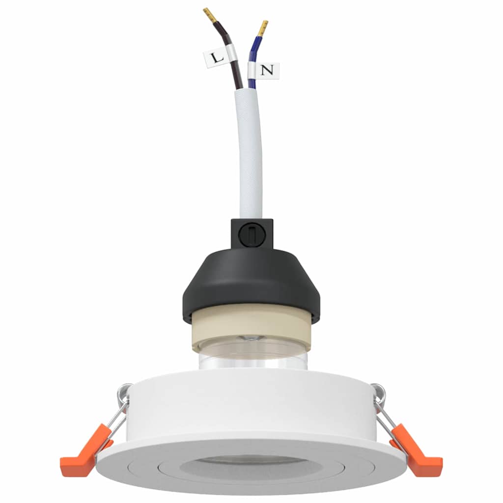 vidaXL Spotlight 6 pcs Weiß 9 x 9 x 2 cm Aluminium