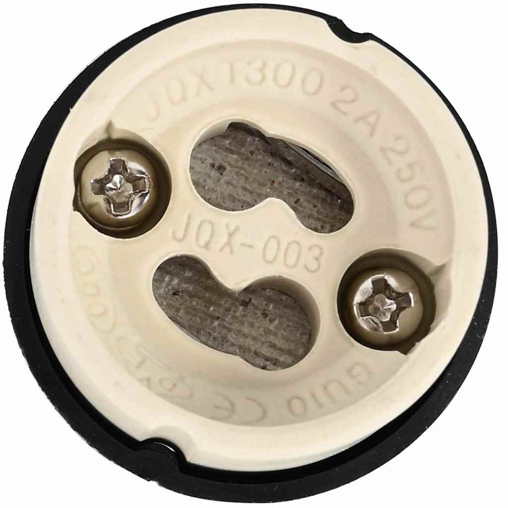 vidaXL Spotlight 6 pcs Schwarz 9 x 9 x 2,5 cm Metall