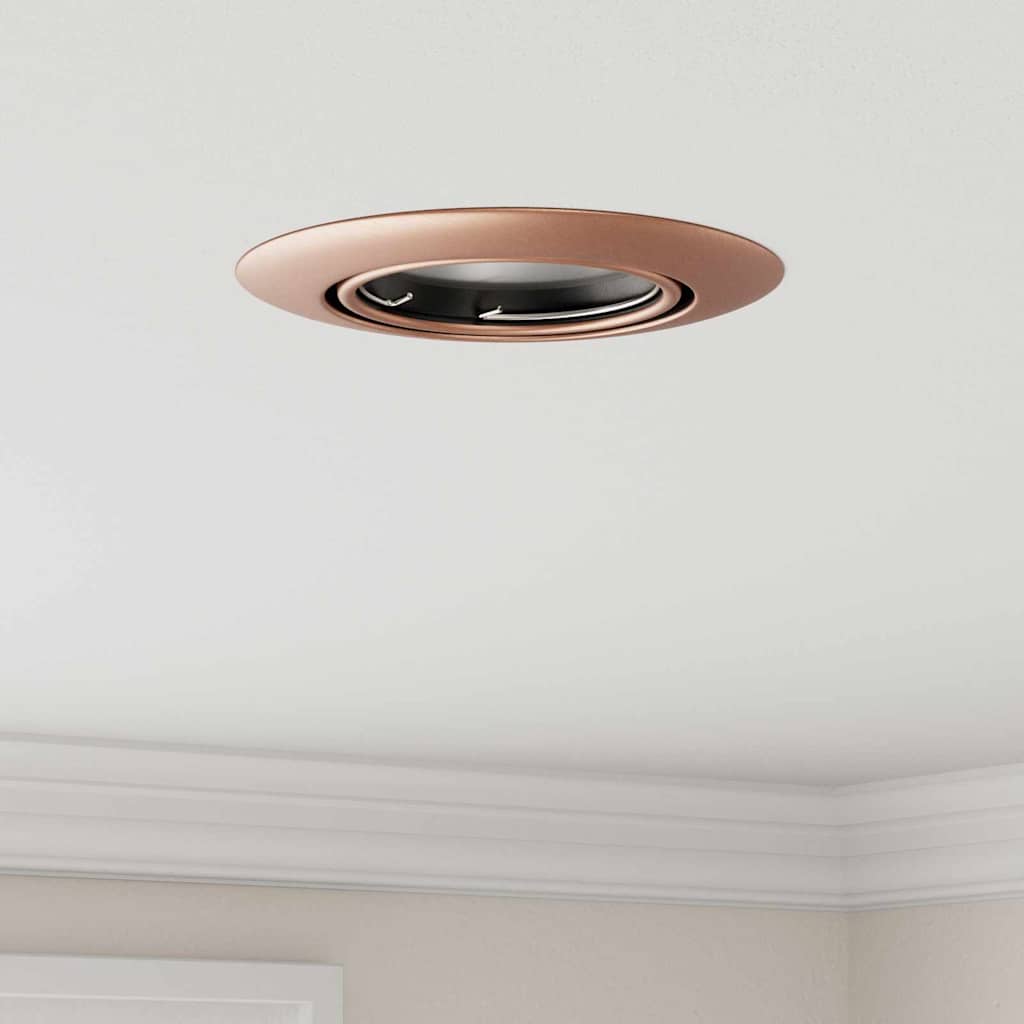 vidaXL Spotlight 6 pcs Schwarz 9 x 9 x 2,5 cm Metall