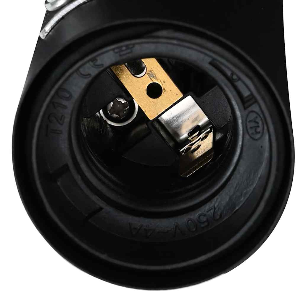 vidaXL Deckenstrahler mit Strahlern Schwarz 6,5 x 6 x 11,5 cm Metall