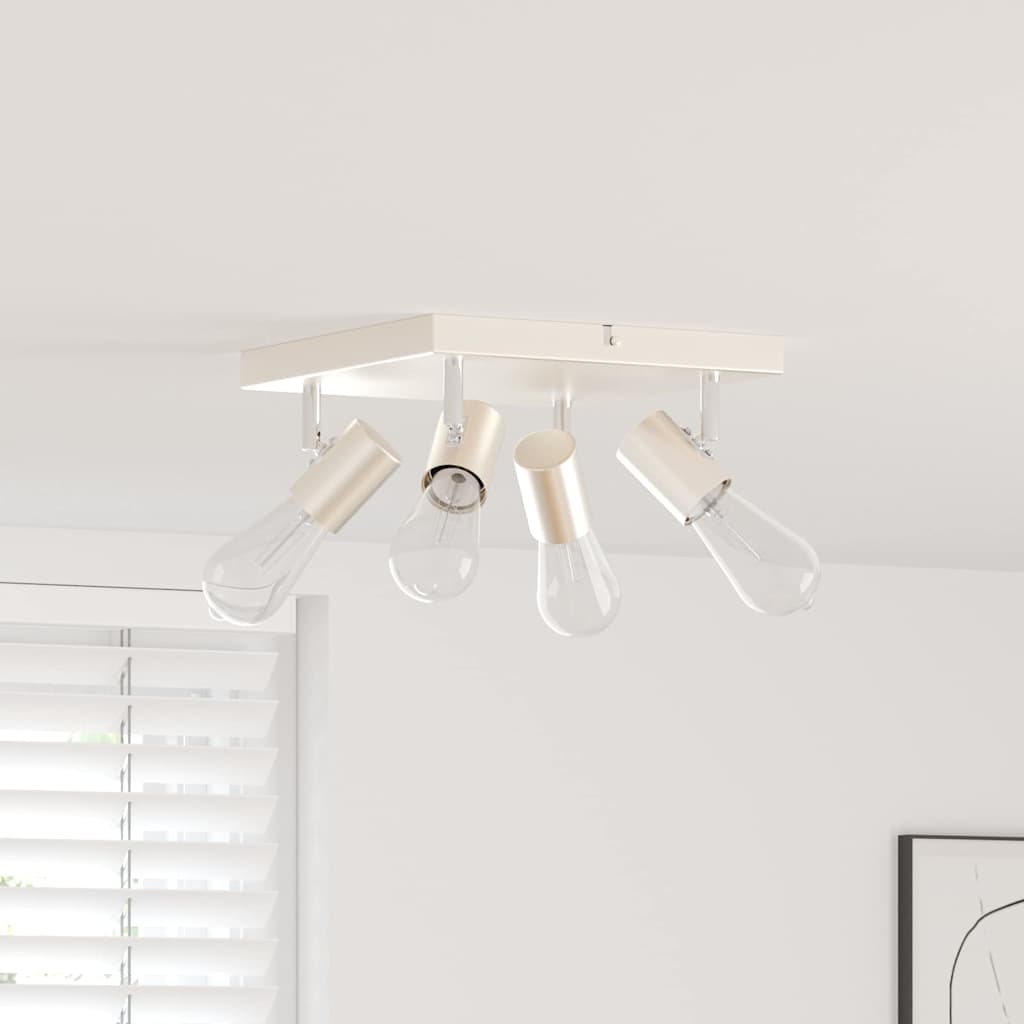 vidaXL Deckenstrahler mit Strahlern Schwarz 6,5 x 6 x 11,5 cm Metall