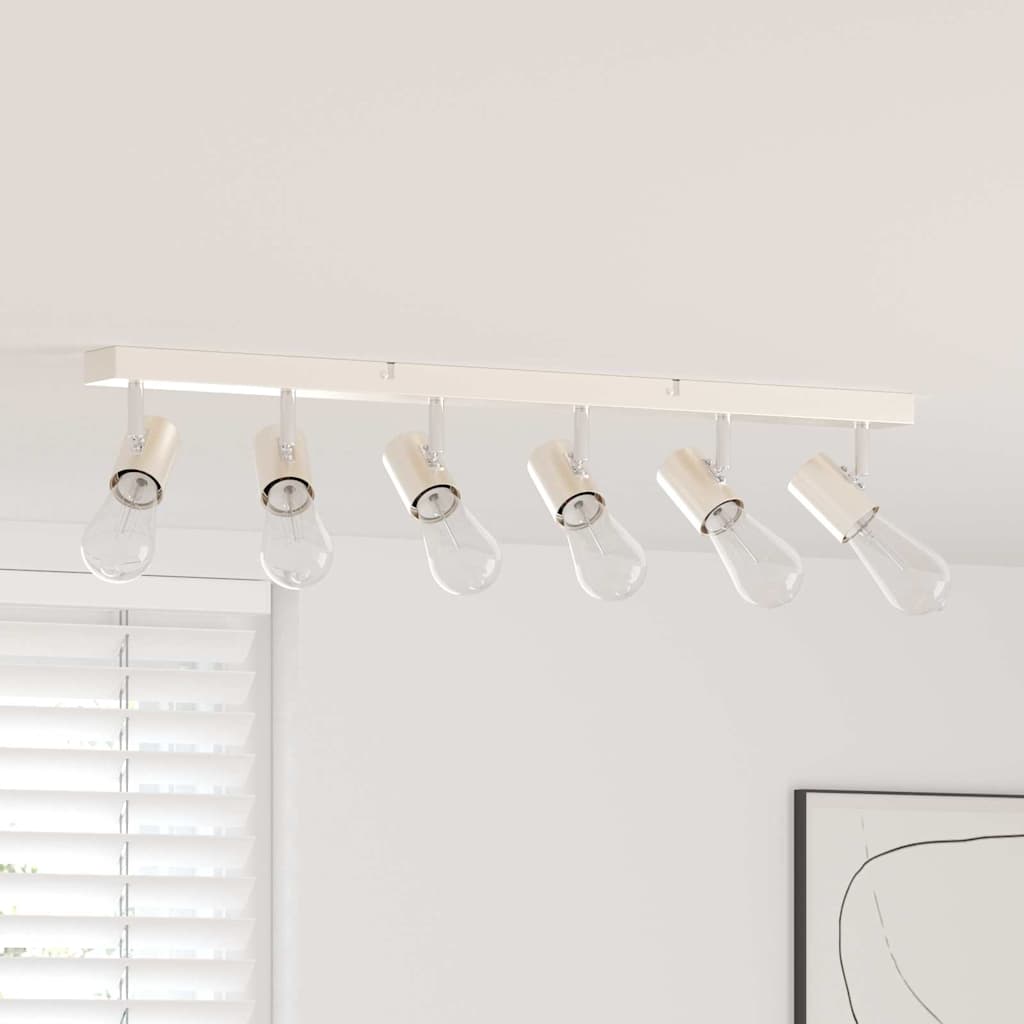 vidaXL Deckenstrahler mit Strahlern Schwarz 6,5 x 6 x 11,5 cm Metall