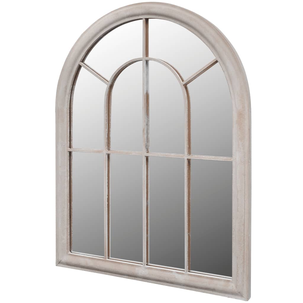 Rustikaler Gartenspiegel Bogen 60×116 cm für Indoor und Outdoor