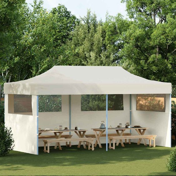 vidaXL Partyzelt Faltbar Pop-Up Beige 580x292x315 cm