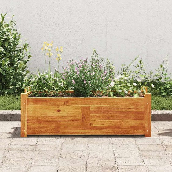 vidaXL Garten-Hochbeet Akazienholz 76x27,6x25 cm
