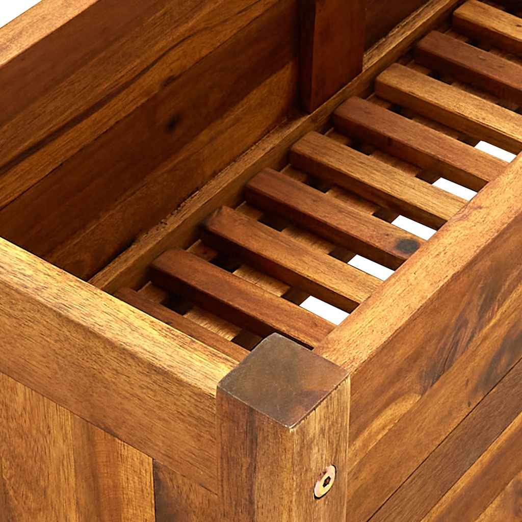 vidaXL Garten-Hochbeet Akazienholz 76x27,6x25 cm