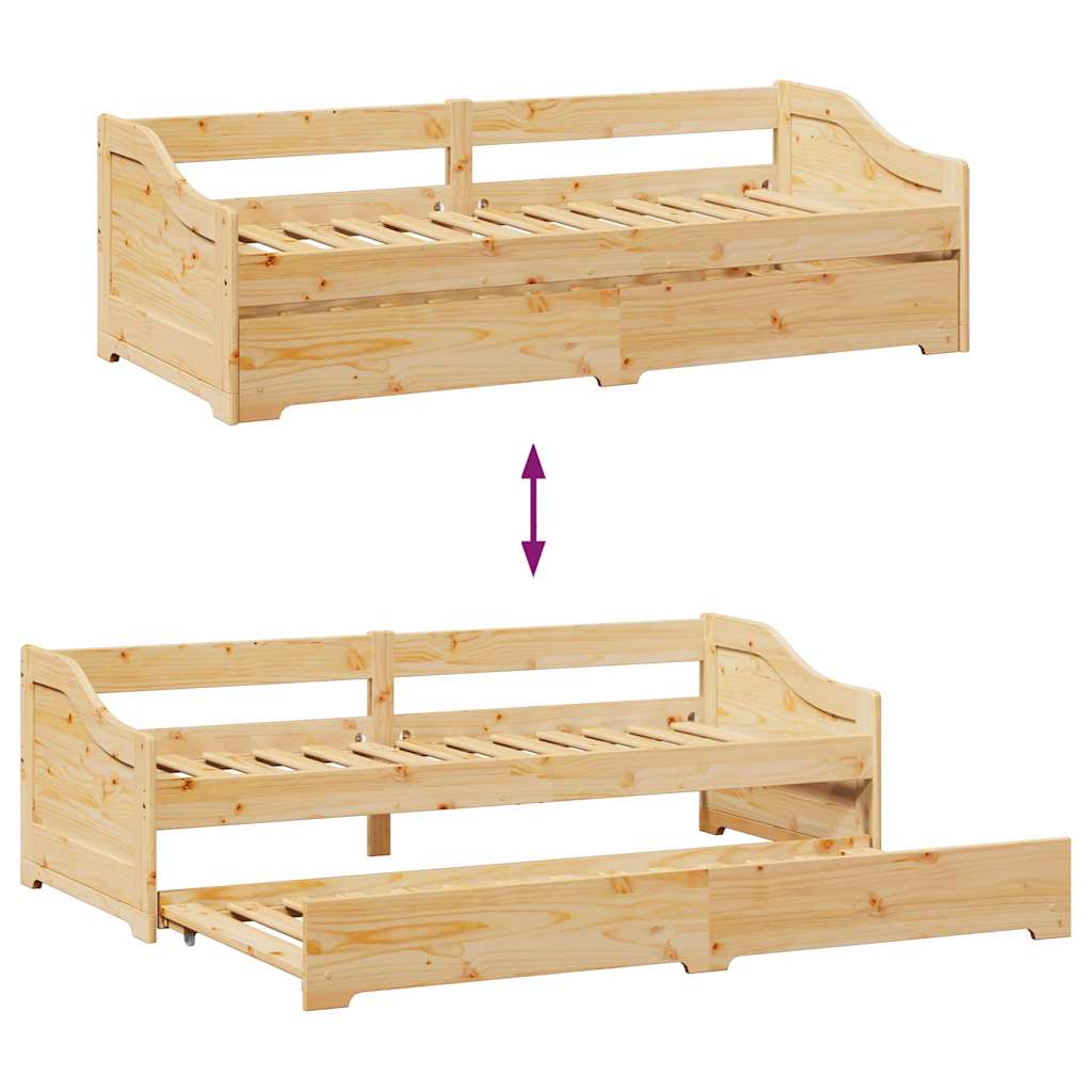 vidaXL Tagesbett Ausziehbar ohne Matratze IRUN 90x200cm