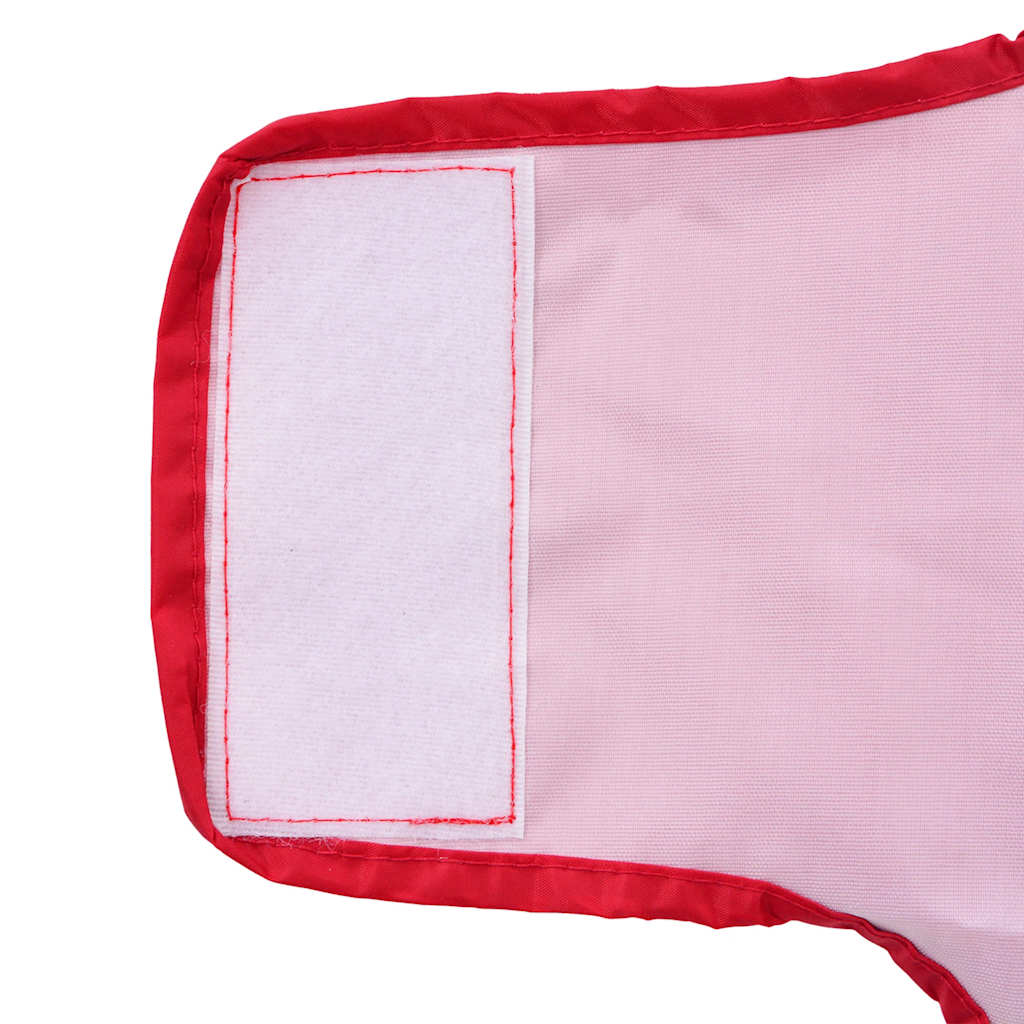 vidaXL Hunde Regenmantel mit Reflexstreifen Polyester Rot XXS