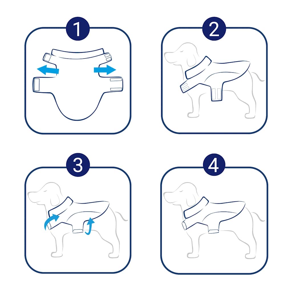 vidaXL Hunde Regenmantel mit Reflexstreifen Polyester Rot XXS