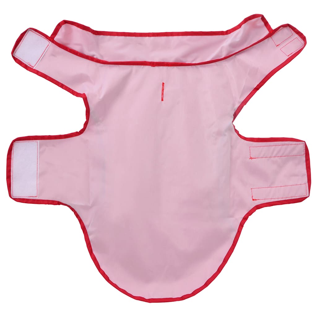 vidaXL Hunde Regenmantel mit Reflexstreifen Polyester Rot XXS