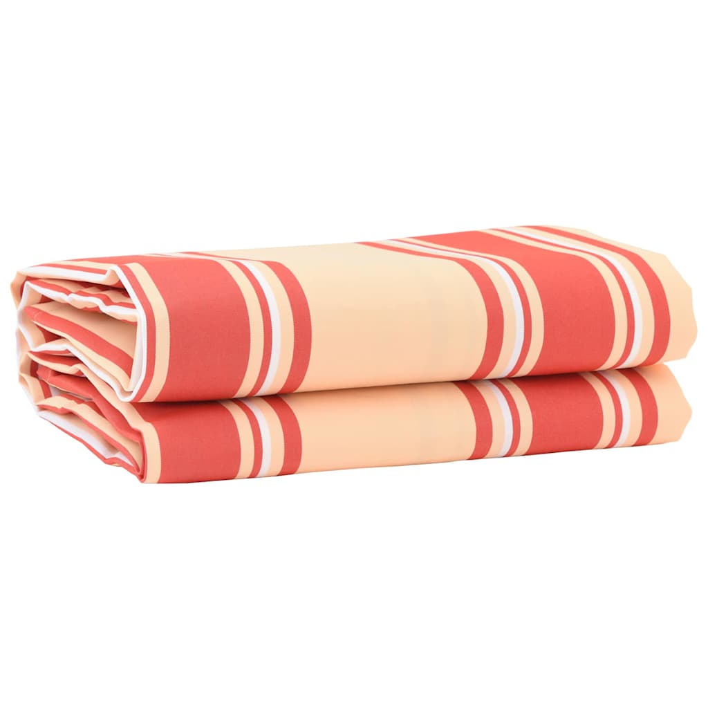 vidaXL Markisenersatz Blau und Weiß 1000 x 160 cm Polyesterleinwand