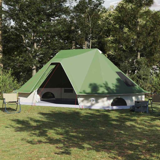 Familien-Tipi-Zelt mit Dach Grün 466 x 310 x 240 cm