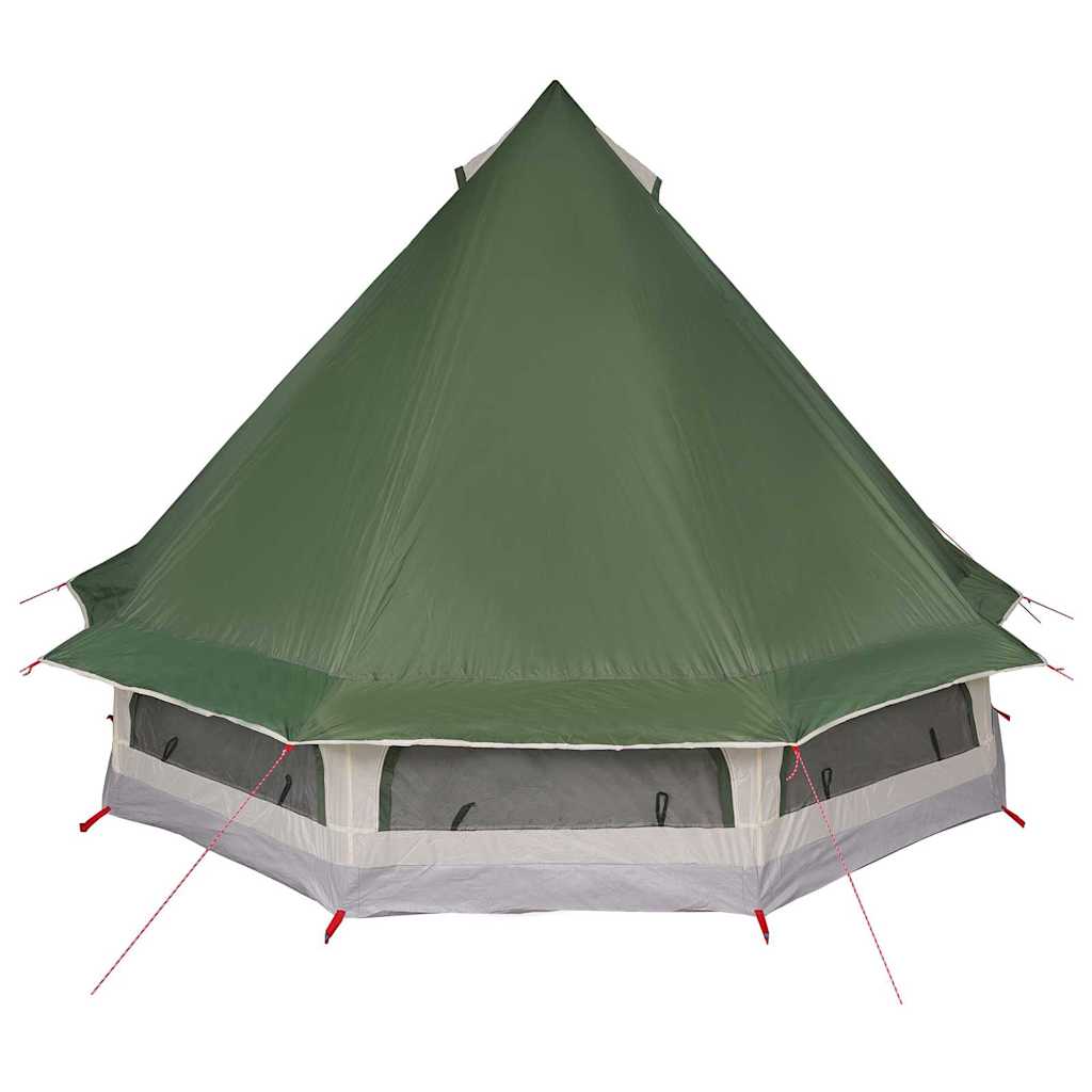 Familien-Tipi-Zelt mit Dach Grün 404 x 370 x 270 cm