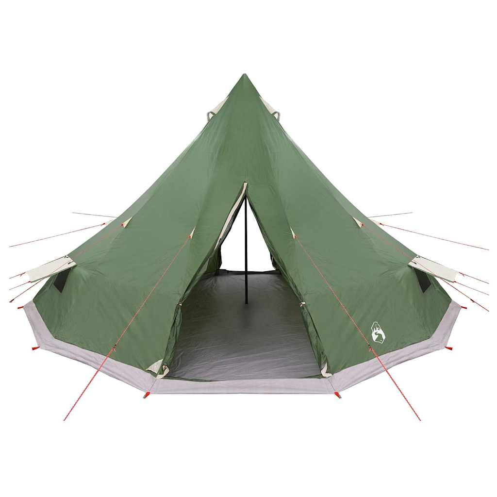 Familien-Tipi-Zelt mit Dach Grün 560 x 560 x 300 cm