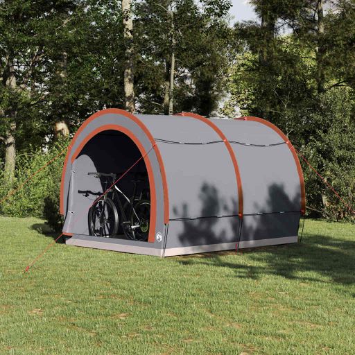 Fahrradgarage mit Dach mit Speicher Grün 256 x 222 x 182 cm