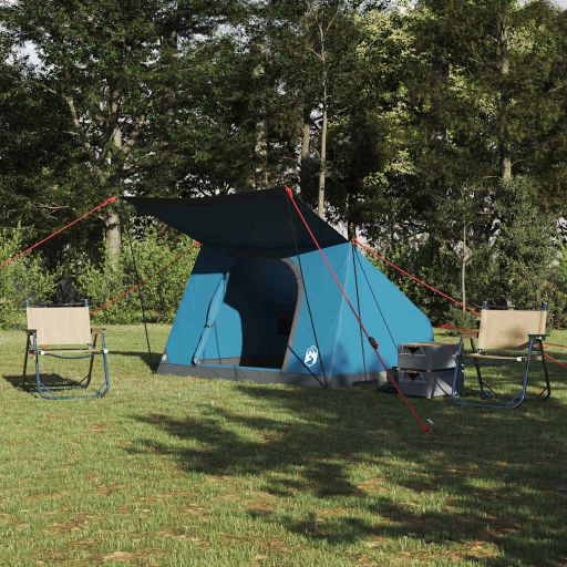 Campingzelt mit Dach mit Speicher Grün 282 x 225 x 154 cm Taft