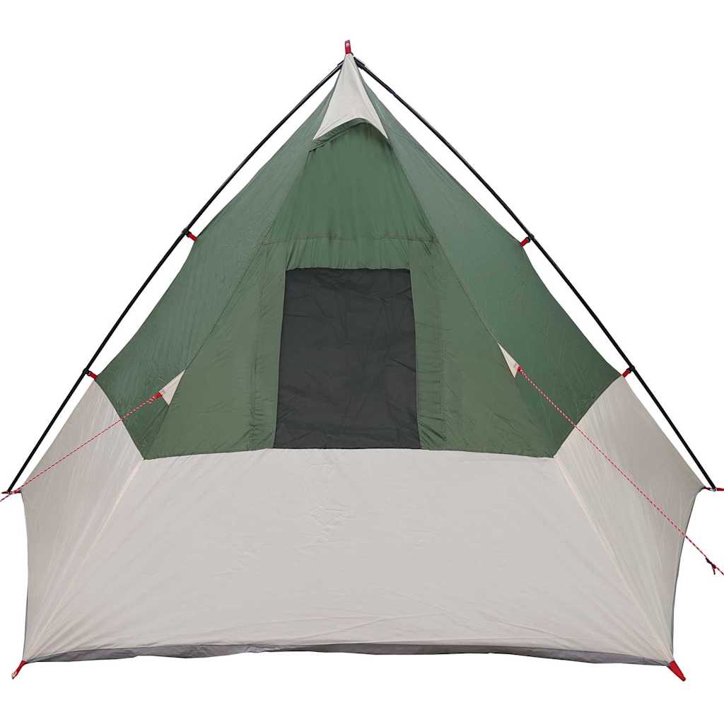 Tipi Zelt mit Dach mit Speicher Grün 383 x 338 x 217 cm Taft