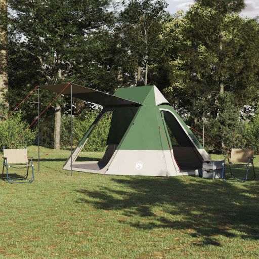 Campingzelt mit Dach mit Speicher Grün 482 x 360 x 227 cm Taft