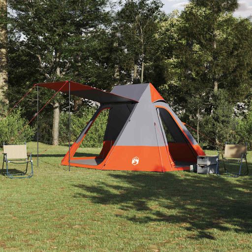 Campingzelt mit Dach mit Speicher Grün 482 x 360 x 227 cm Taft