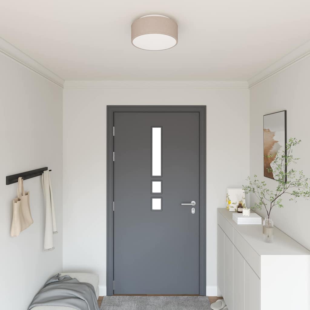 vidaXL Deckenlampe mit Strahlern Schwarz 30 x 30 x 13,5 cm Stoff