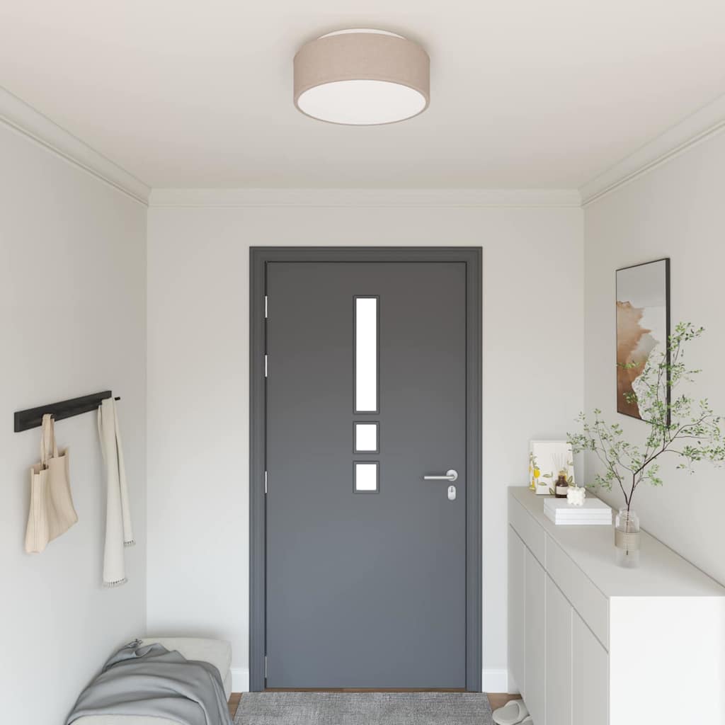 vidaXL Deckenlampe mit Strahlern Schwarz 30 x 30 x 13,5 cm Stoff