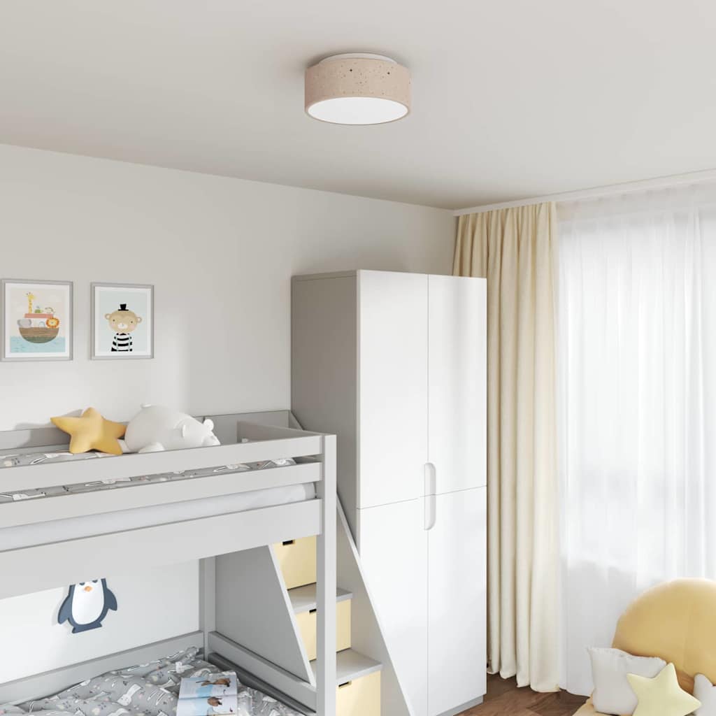 vidaXL Deckenlampe mit Strahlern Schwarz 30 x 30 x 13,5 cm Stoff