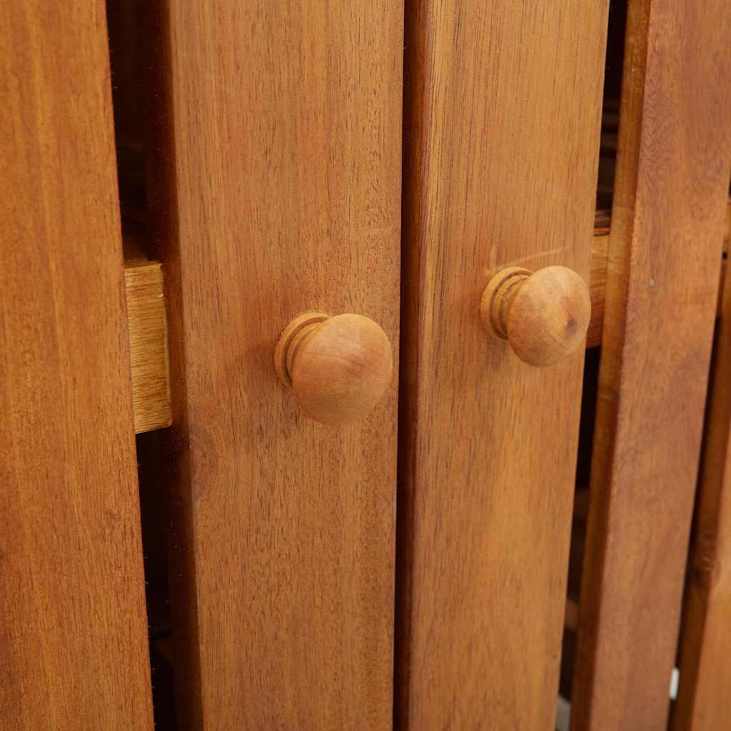 vidaXL Garten-Schrank Natur 78 x 36,5 x 78 cm Massivholz Akazie