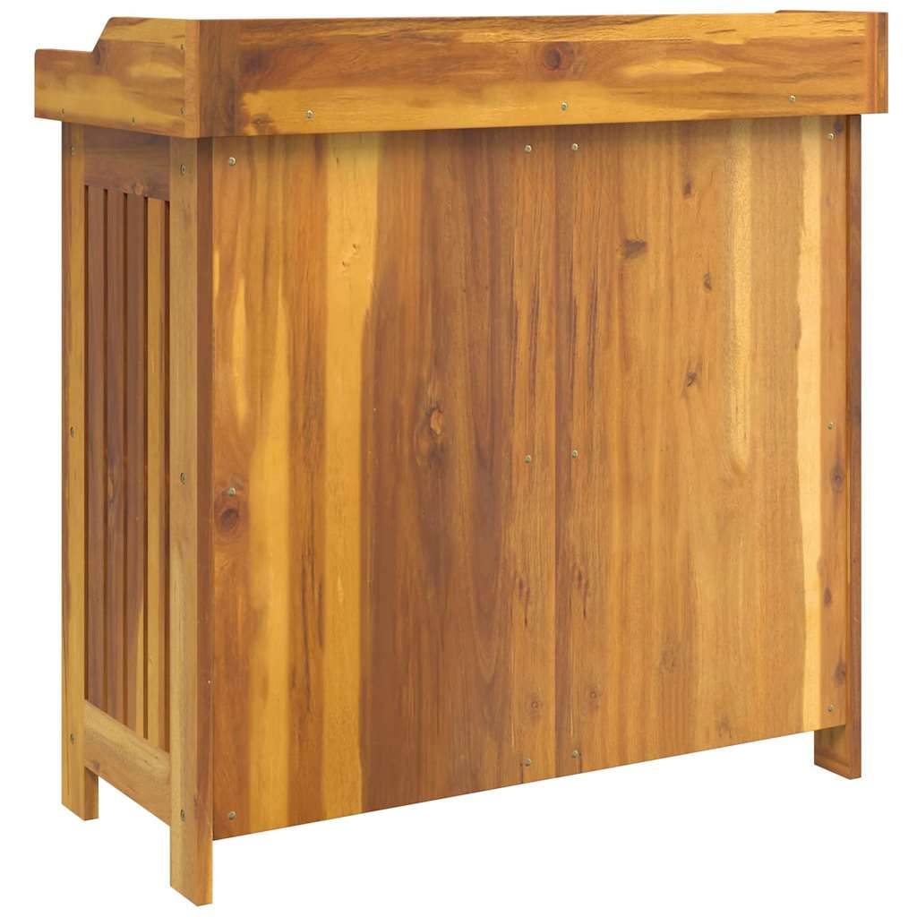 vidaXL Garten-Schrank Natur 78 x 36,5 x 78 cm Massivholz Akazie