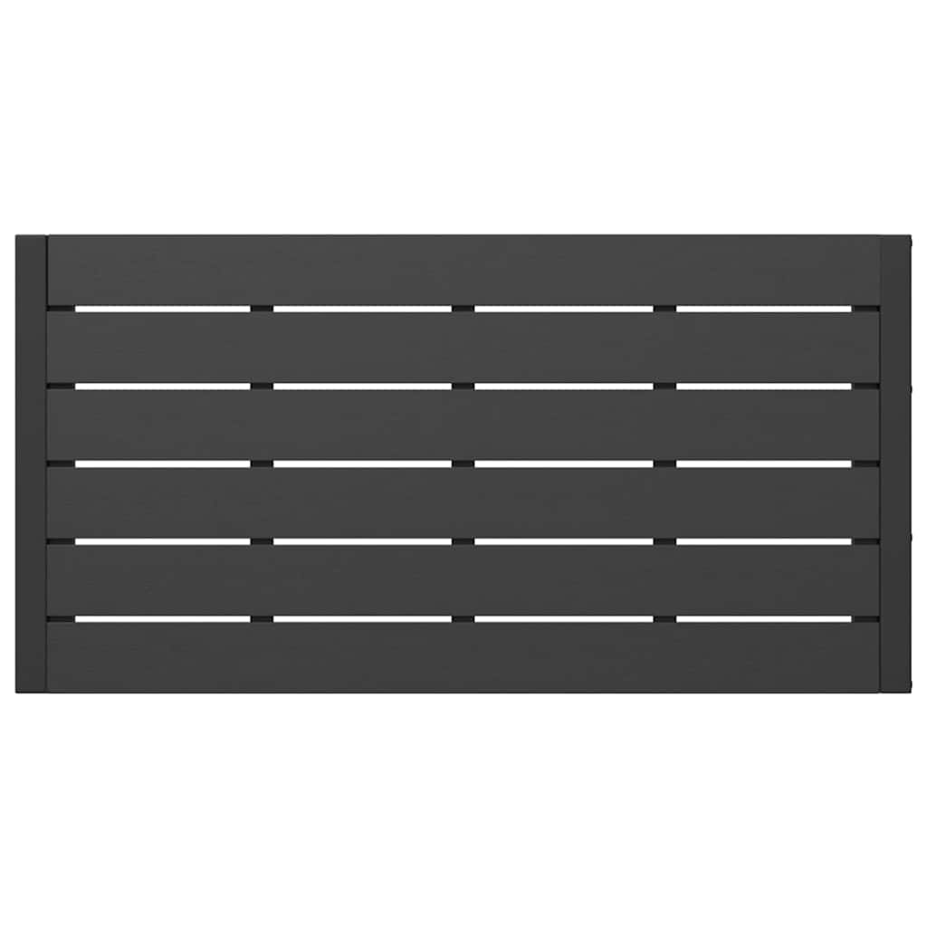 vidaXL Garten Essgruppe mit Kissen 3 pcs Anthrazit Stahl