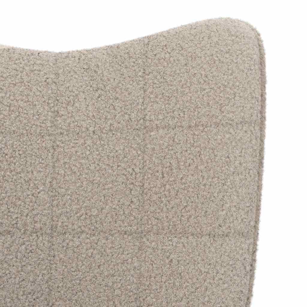 vidaXL Sessel Hellgrau 62 x 67 x 95,5 cm Sherpa-Stoff