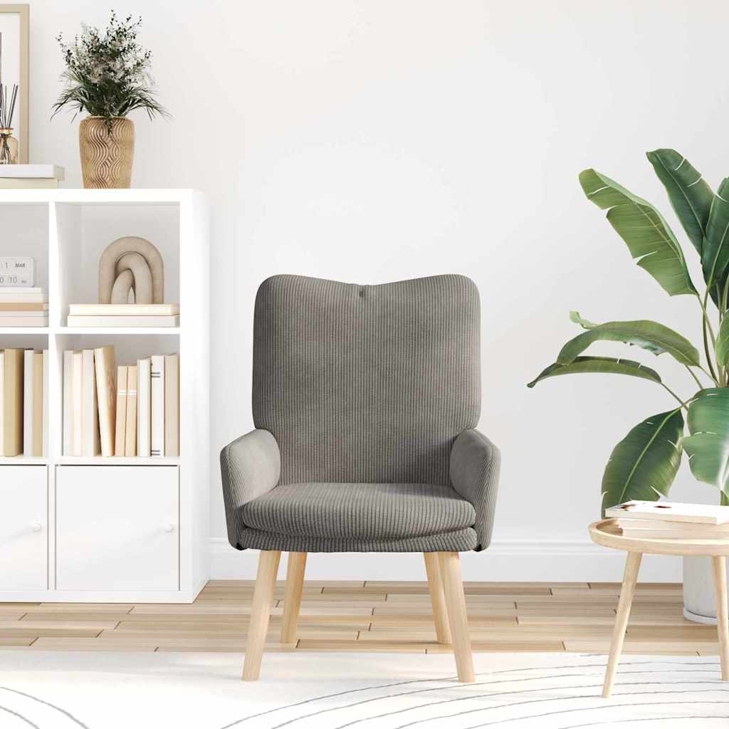 vidaXL Sessel Hellgrau 63 x 67 x 94 cm Stoff