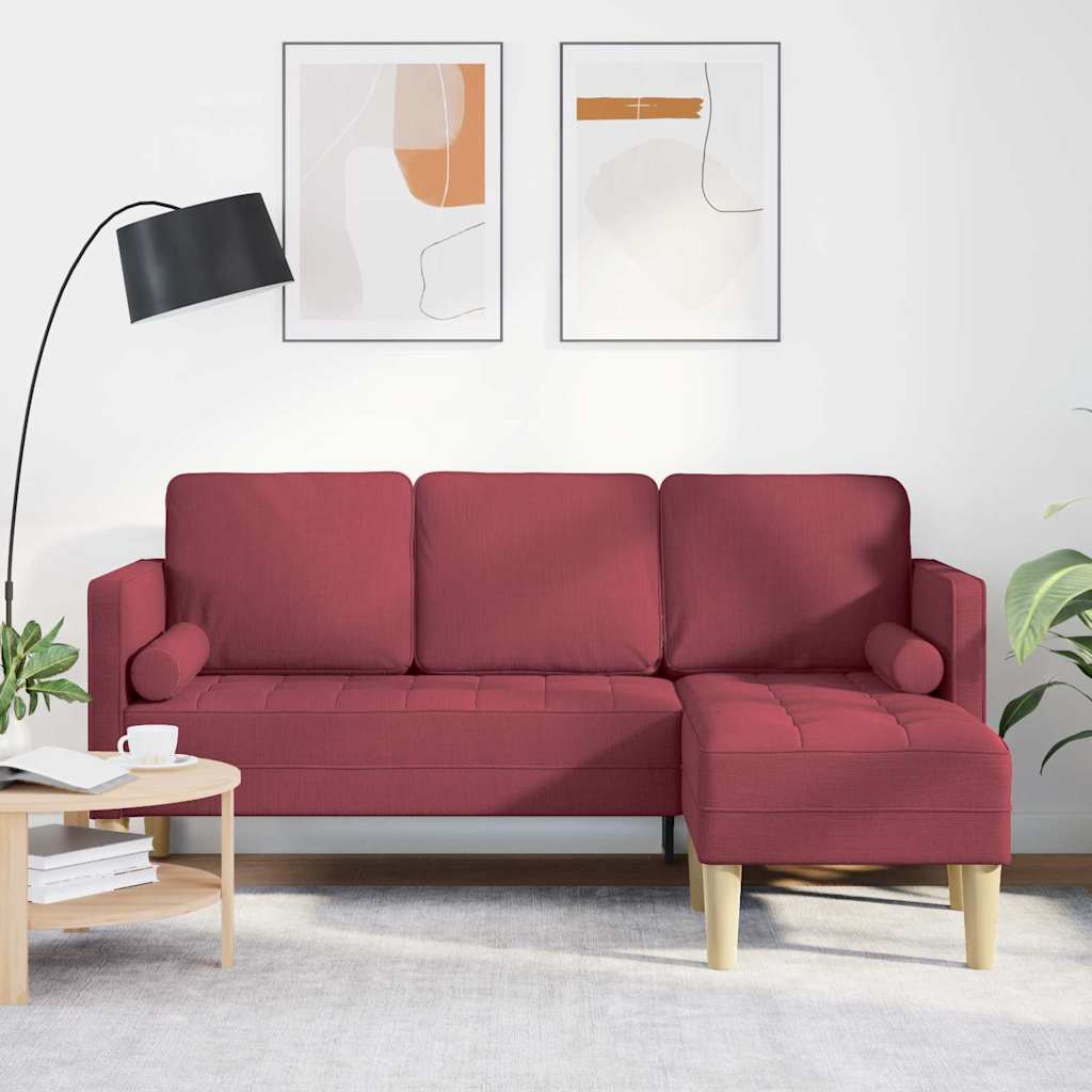 vidaXL Sofa Set mit Kissen 2 pcs Hellgrau Polyester