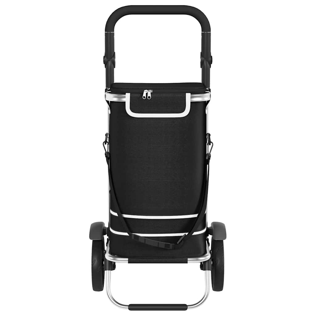 vidaXL Einkaufswagen Schwarz 36,5 x 46,5 x 100,5 cm Oxford-stoff