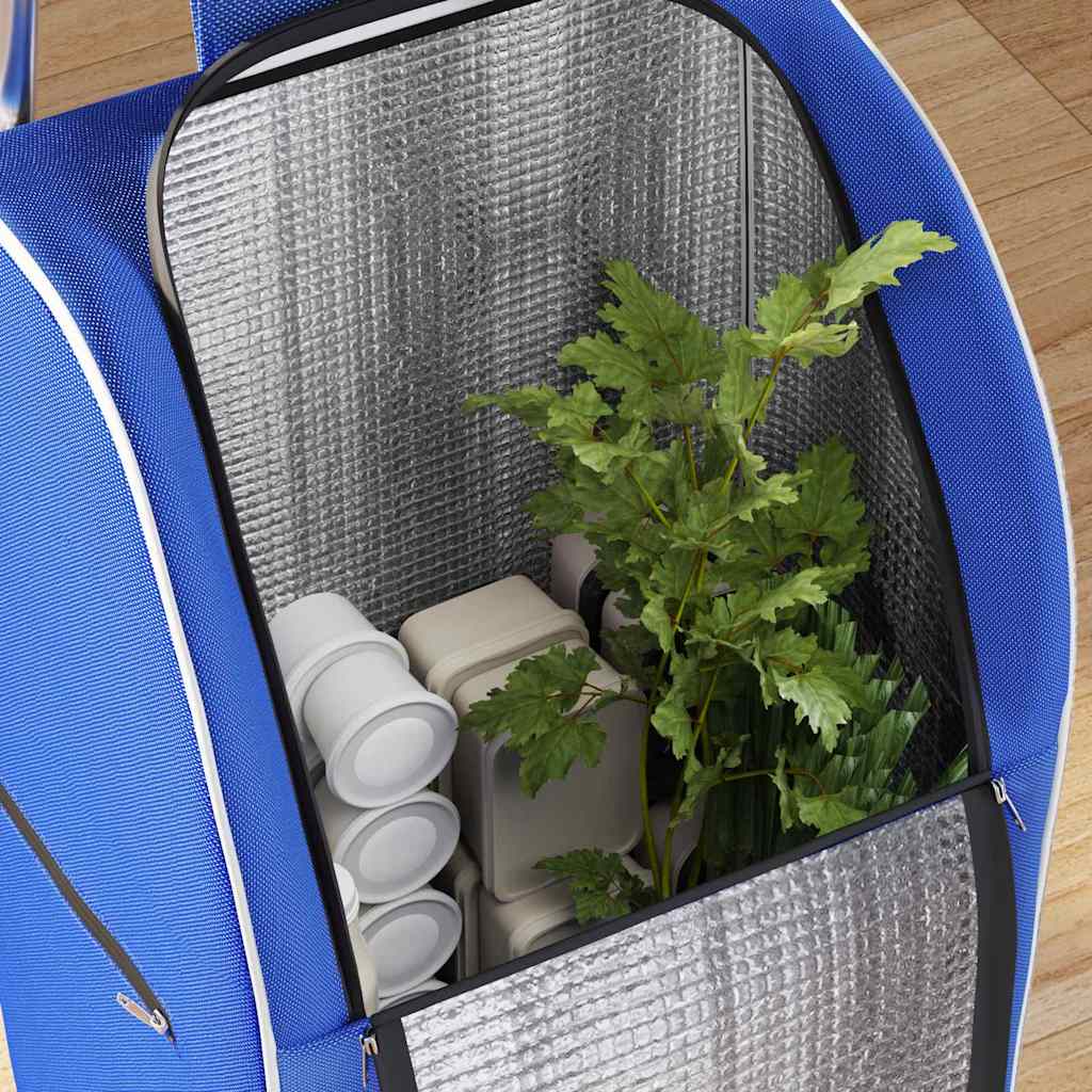 vidaXL Einkaufswagen Blau 39,5 x 33 x 93 cm Oxford-stoff