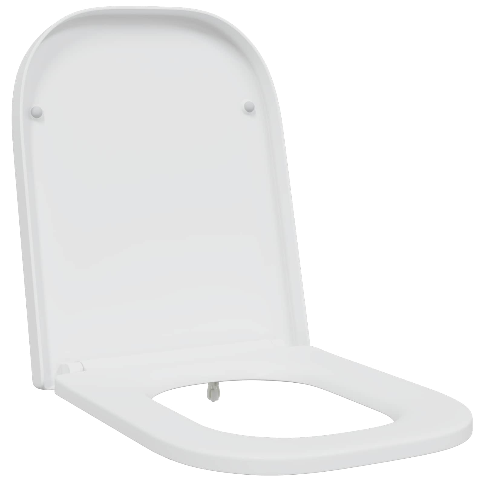 vidaXL Toilettensitz Anthrazit 44,5 x 35 x 3,6 cm Duroplast