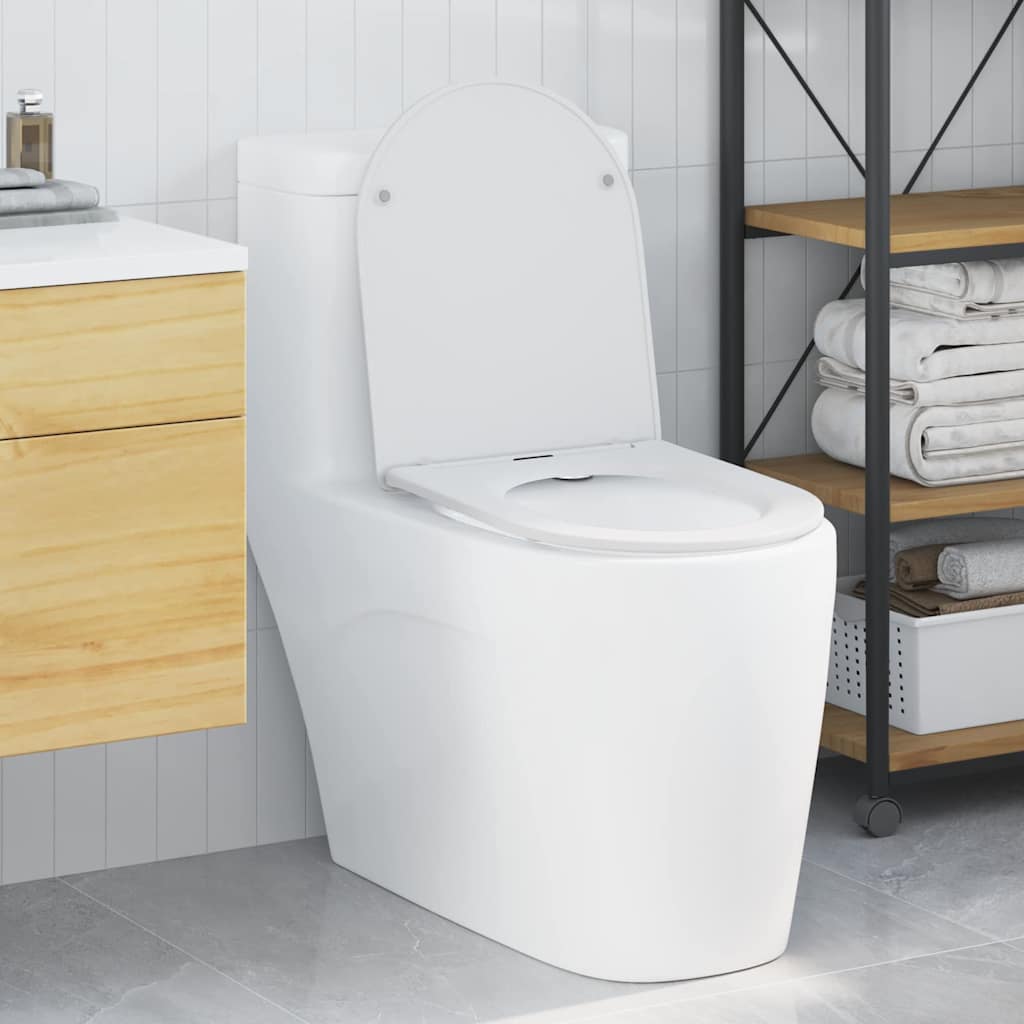 vidaXL Toilettensitz Anthrazit 44 x 36,4 x 3,4 cm Duroplast