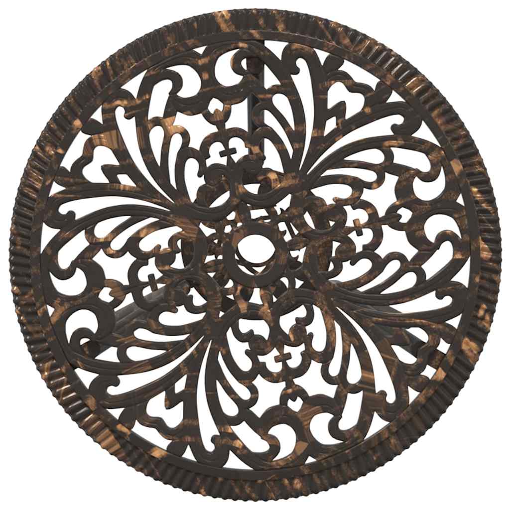 vidaXL Garten Bistro Set 3 pcs Bronze Aluminium