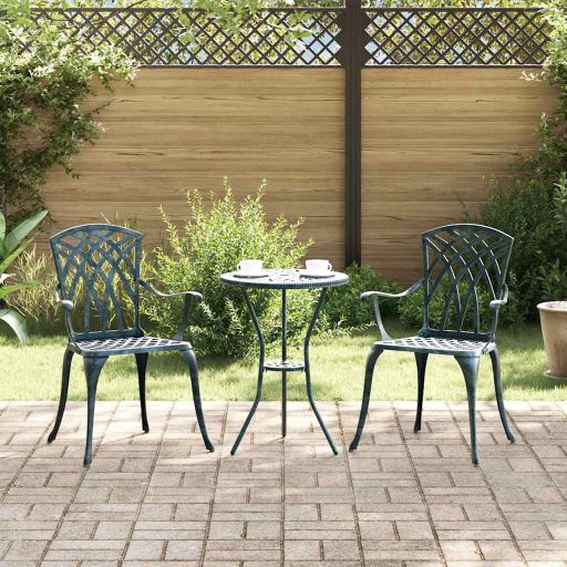vidaXL Gartenstuhl 2 pcs Bronze 53 x 51 x 88,5 cm Aluminium