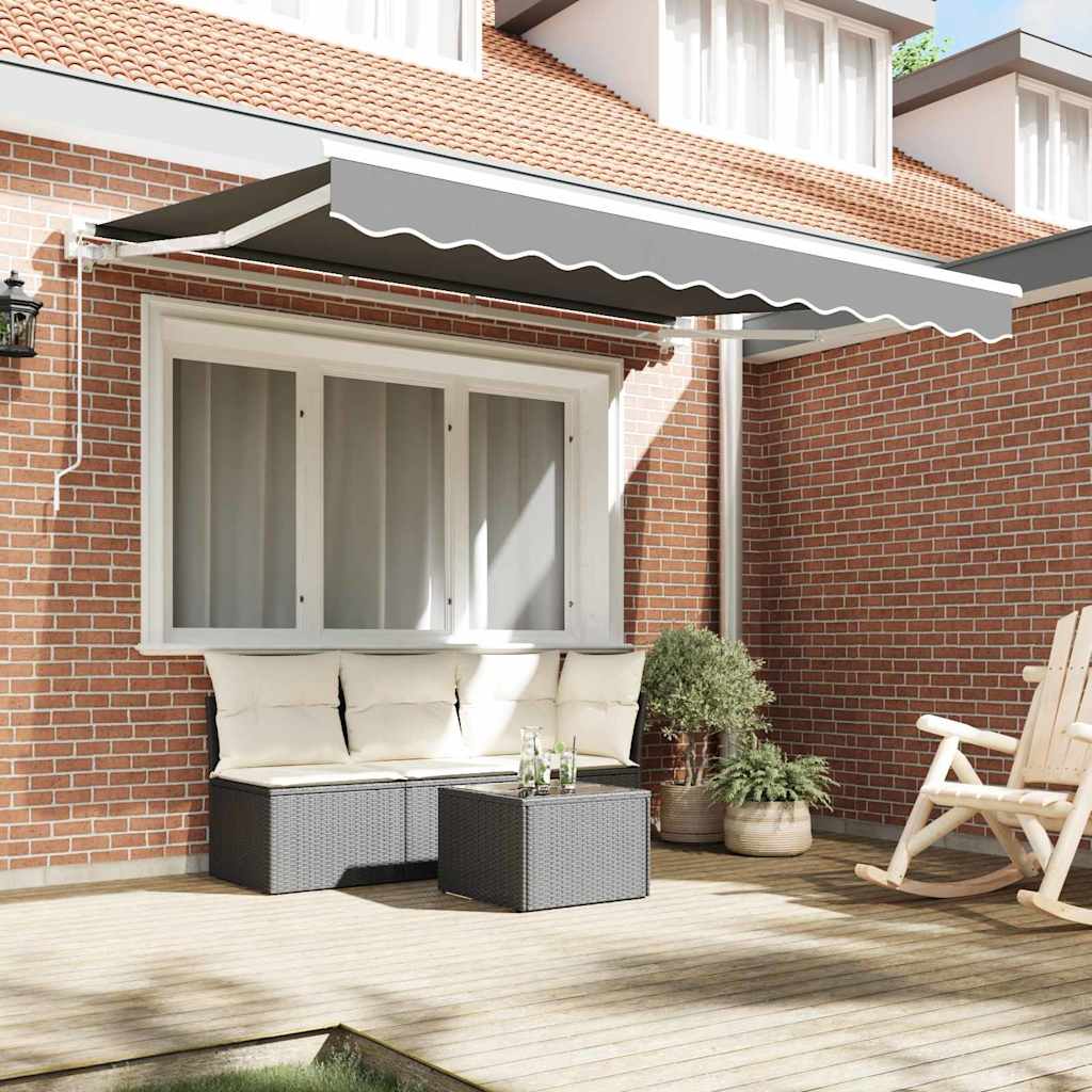 vidaXL Markisenrahmen Weiß 2,5 x 2 m Pulverbeschichteter Stahl