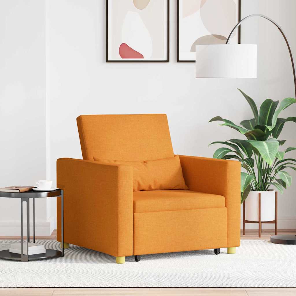 vidaXL Pull out Sofa Bed Single Hellgrau 90 x 165 x 87 cm Stoff