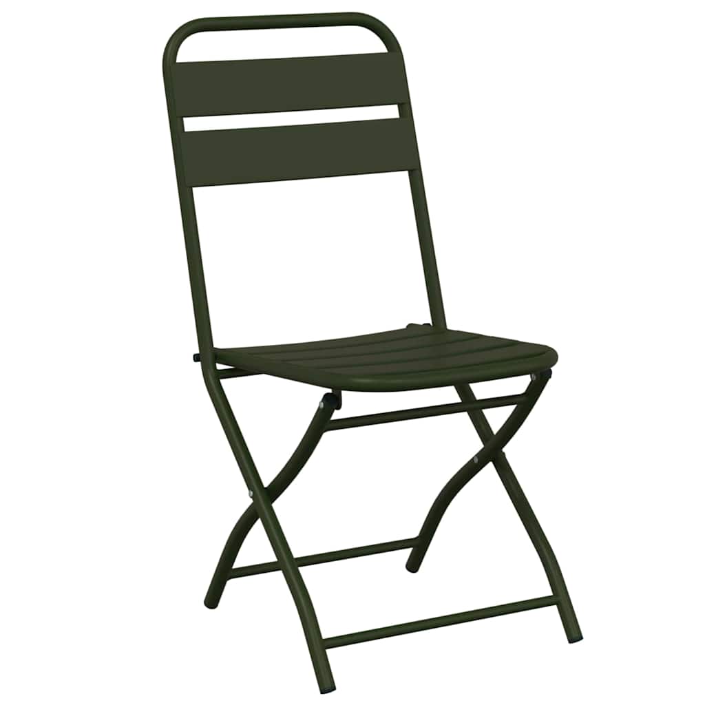 vidaXL Bistrogarnitur 3 pcs Grün Stahl