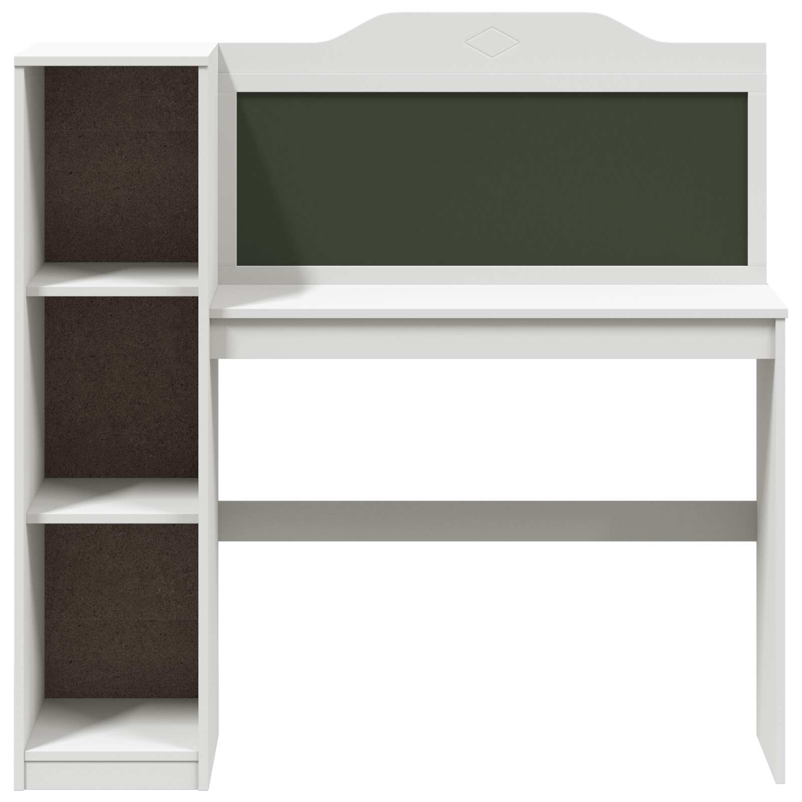 vidaXL Kreidetafel Schreibtisch ROROS Weiß 120 x 45 x 118,5 cm